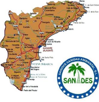 Zonas de servicio Control-Sanydes - ALICANTE